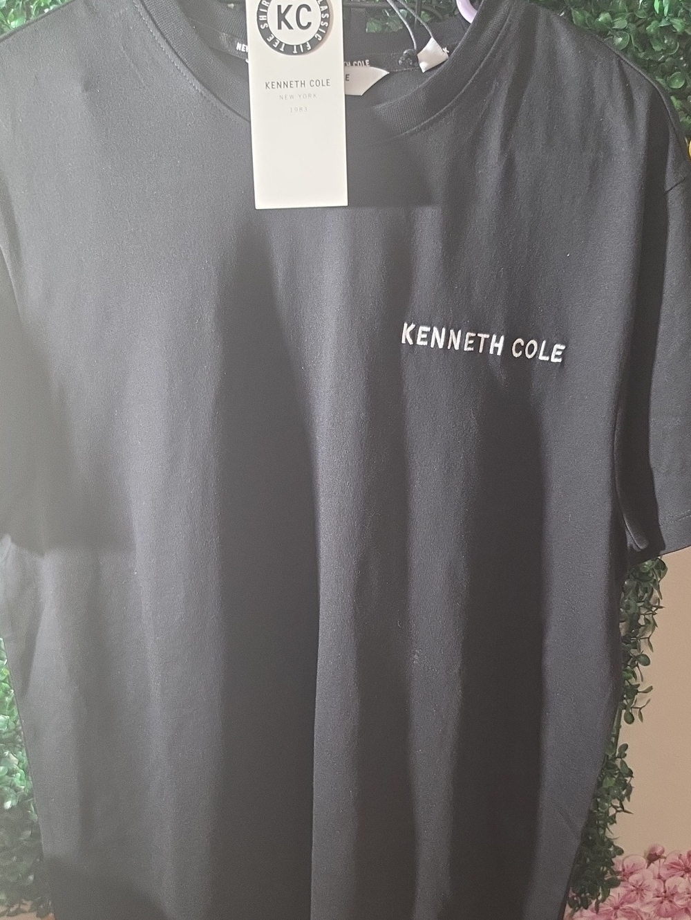 Kenneth Cole Black Short Sleeve Logo Tee